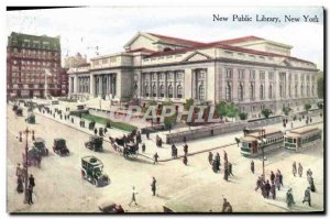 Postcard Old New York Public Library New Library