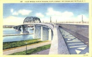 Peace Bridge, Niagara River & Canada - Buffalo, New York