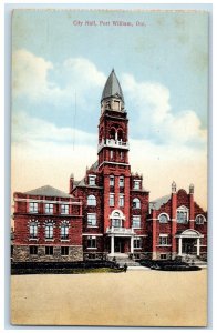 c1910 City Hall Fort William Ontario Canada Antique Unposted Postcard