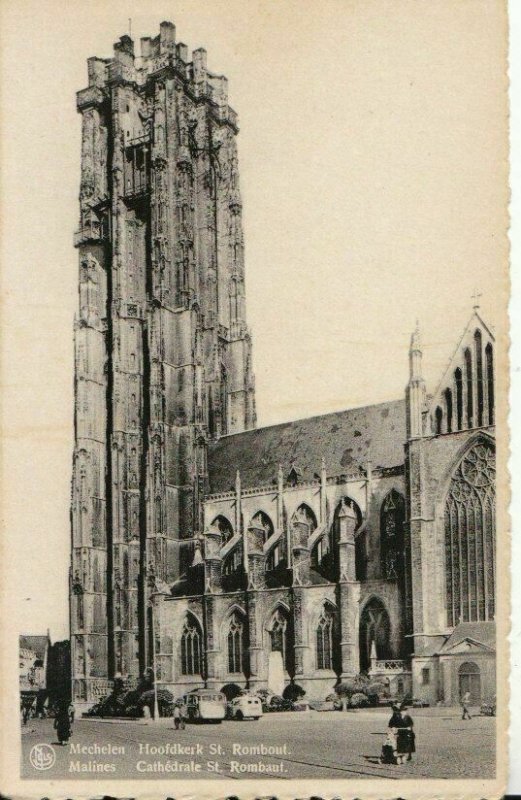 Belgium Postcard - Mechelen - Hoofdkerk St Rombout - Ref TZ10325