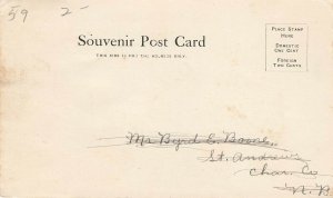 postcard Monticello Charlotteville VA Souvenir 1907 Jefferson Home VPC0.