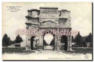 Postcard Old Vaucluse Vaucluse illustrated Orange Arc de Triomphe (south side)