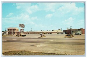 c1950's Esquire Motel Roadside Cars Evansville Indiana IN Vintage Postcard 