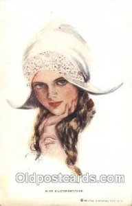 Series No. 183 Miss Knickerbocker Artist Signed Harrison Fisher 1912 close to...