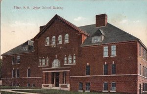Postcard Union School Building Tilton NH