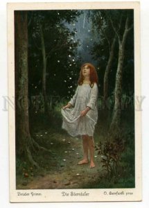 488006 HERRFURTH Grimm Fairy Tale Star Money orphan Amelia Vintage postcard