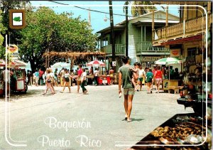Cabo Rojo, Puerto Rico BOQUERON VILLAGE Outdoor Bazaar/Market/Cafes 4X6 Postcard