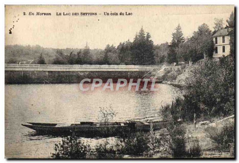 Old Postcard Le Lac Des Settons Un Coin Du Lac