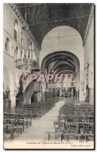 Postcard Interior Old Church Maule S and O