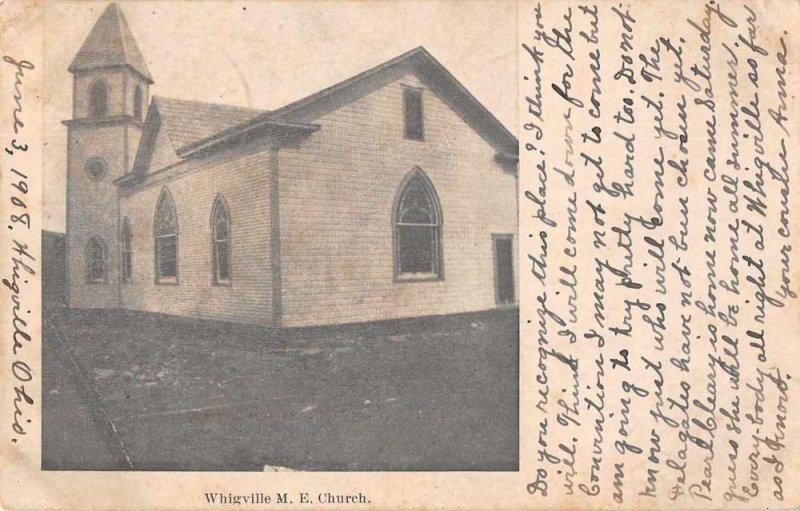 Whigville Ohio ME Church Exterior Vintage Postcard JJ658795