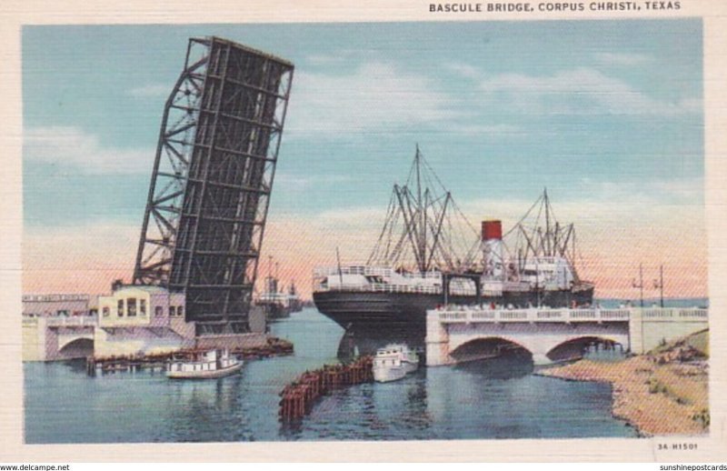 Texas Corpus Christi Bascule Bridge Curteich