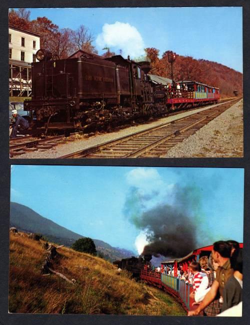 WEST VIRIGINIA WV Lot 2 Cass Railroad Train Postcards