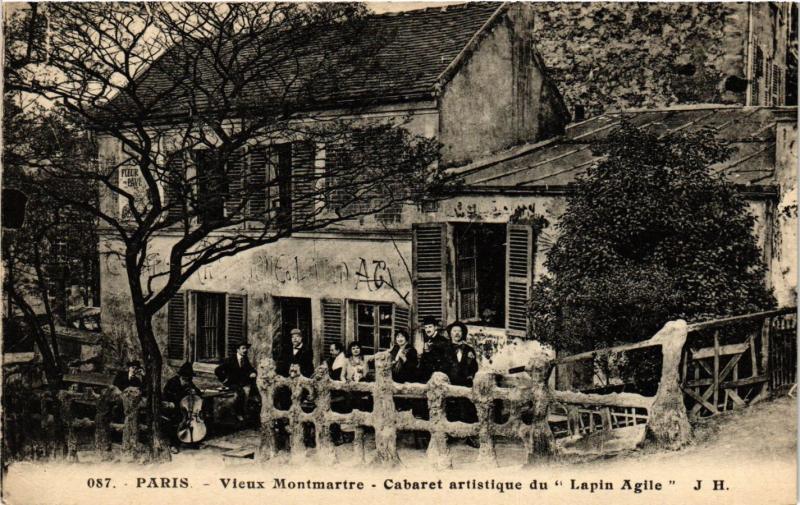 CPA Paris 18e Vieux Montmartre Cabaret artistique du Lapin Agile (284506)