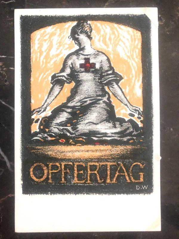 Mint Germany Picture Postcard WWI Red Cross opfertag