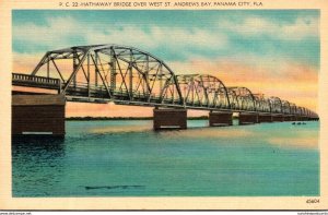 Florida Panama City Hathaway Bridge Over West St Andrews Bay