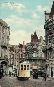 Netherlands Den Haag Kapelsburg Tram The Hague Vintage Postcard 08.35