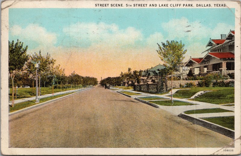 Street Scene Dallas TX Postcard PC517