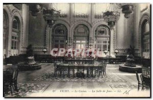 Old Postcard Casino Vichy The game room