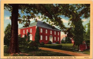 VINTAGE POSTCARD OLD POHICK CHURCH NEAR ALEXANDRIA VIRGINIA