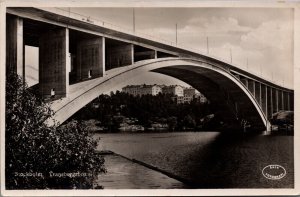 Sweden Stockholm Tranebergsbro Vintage RPPC 04.13