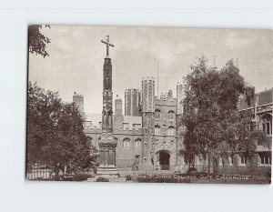 Postcard St. John's College Gate, Cambridge, England