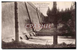 Old Postcard Les Settons The Vannes Iond