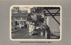 LP44   Provincetown Massachusetts Postcard Sailors Navy Commerical St