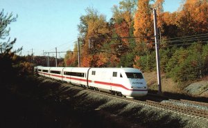 Vintage Postcard Intercity-Express Amtrak's Express ICE Train Bowie Maryland MD