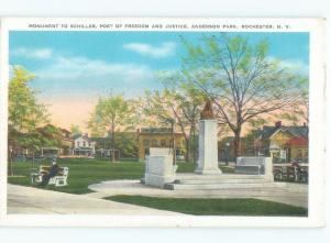 Unused W-Border PARK SCENE Rochester New York NY c8063