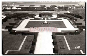 Postcard Modern Fleurie Deauville Beach Gardens