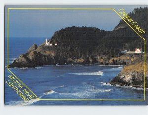 Postcard Heceta Head Lighthouse Oregon Coast Florence Oregon USA