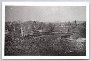 Bondsville Mass Bird's Eye View As Seen 1900s Massachusetts c1950s Postcard L29