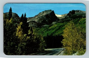 Rocky Mountain National Park Mt Hallett Bear Lake Road, Chrome Colorado Postcard