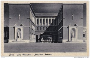 ROMA , Italy , 20-40s ; Fora Mussolini - Accademia Fascista