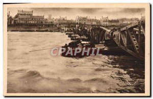 Old Postcard Normandy Arromanches baths wearing the Liberation 1944 Miltiaria