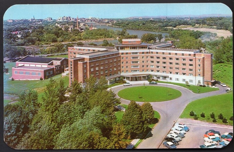 New York University of Rochester Aerial of Women's Residence Hall - Chrome