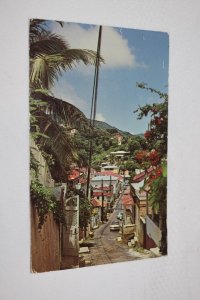 Street Scenes St. Thomas, Virgin Islands Postcard Color by Robert Glander P55161