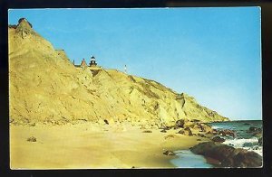 Block Island, Rhode Island/RI Postcard, Clay Banks At Seashore, 1960!