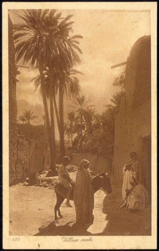 Native Arab Village, Donkey (1920s) Lehnert & Landrock 139