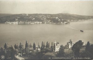 RPPC Postcard Constantinople View De Bosphore Turkey 32 Bosphorus Strait