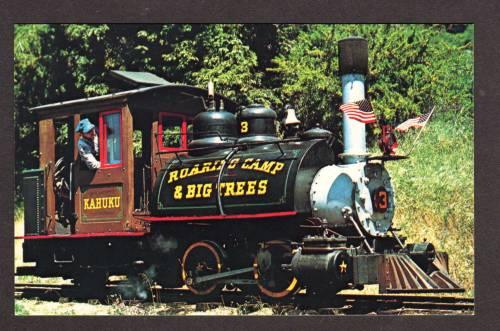 CA Roaring Camp Train Railroad FELTON CALIF CALIFORNIA