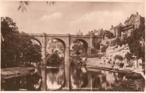 Vintage Postcard 1930's On The Nidd Castle Knaresborough England