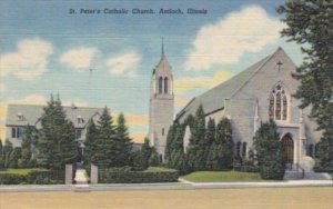 Church St Peter's Catholic Church Antioch Illinois Curteich