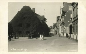 sweden, VISBY, Street Scene (1930s) RPPC Postcard