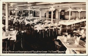 RPPC Dining Room Smorgasbord Top of Ocean Old Town Washington Photo Postcard
