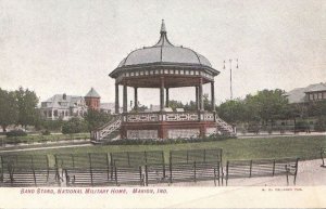 Postcard Band Stand National Military Home Marion IN