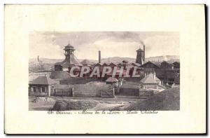 Postcard Old Mine Mines St Etienne Loire's Mines Wells Chatelas