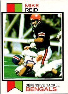 1973 Topps Football Card Mike Reid Cincinnati Bengals sk2505