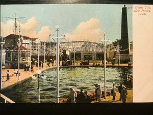 Vintage Postcard 1901-07 White City Roller Coaster, New Haven, Connecticut (CT)