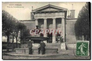 Old Postcard Pont L'eveque Square Courthouse